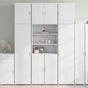 Highboard White 80x42,5x249 cm Engineered Wood