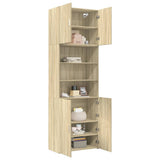 Highboard Sonoma Oak 80x42.5x249 cm Engineered Wood - Side View