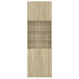Highboard Sonoma Oak 80x42.5x249 cm Engineered Wood - 45-Degree Angle