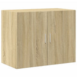 Highboard Sonoma Oak 80x42.5x249 cm Engineered Wood - Rear View