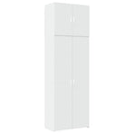Highboard White 80x42,5x249 cm Engineered Wood
