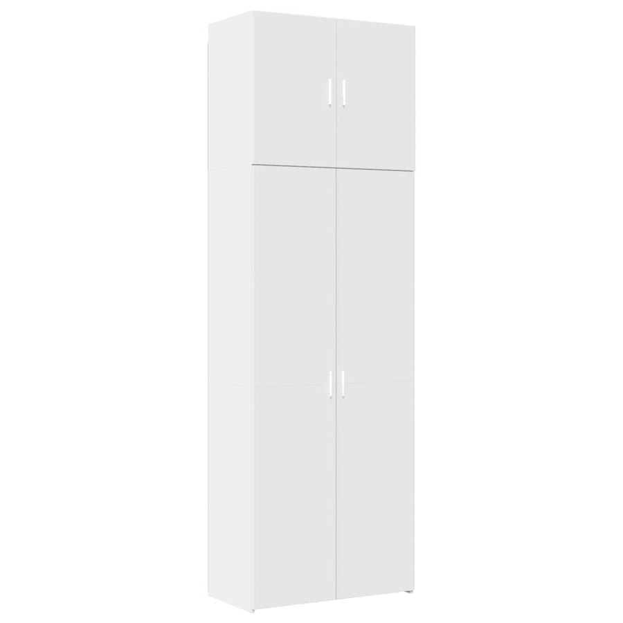 Highboard White 80x42,5x249 cm Engineered Wood