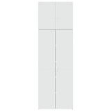 Highboard White 80x42.5x249 cm Engineered Wood - 45-Degree Angle
