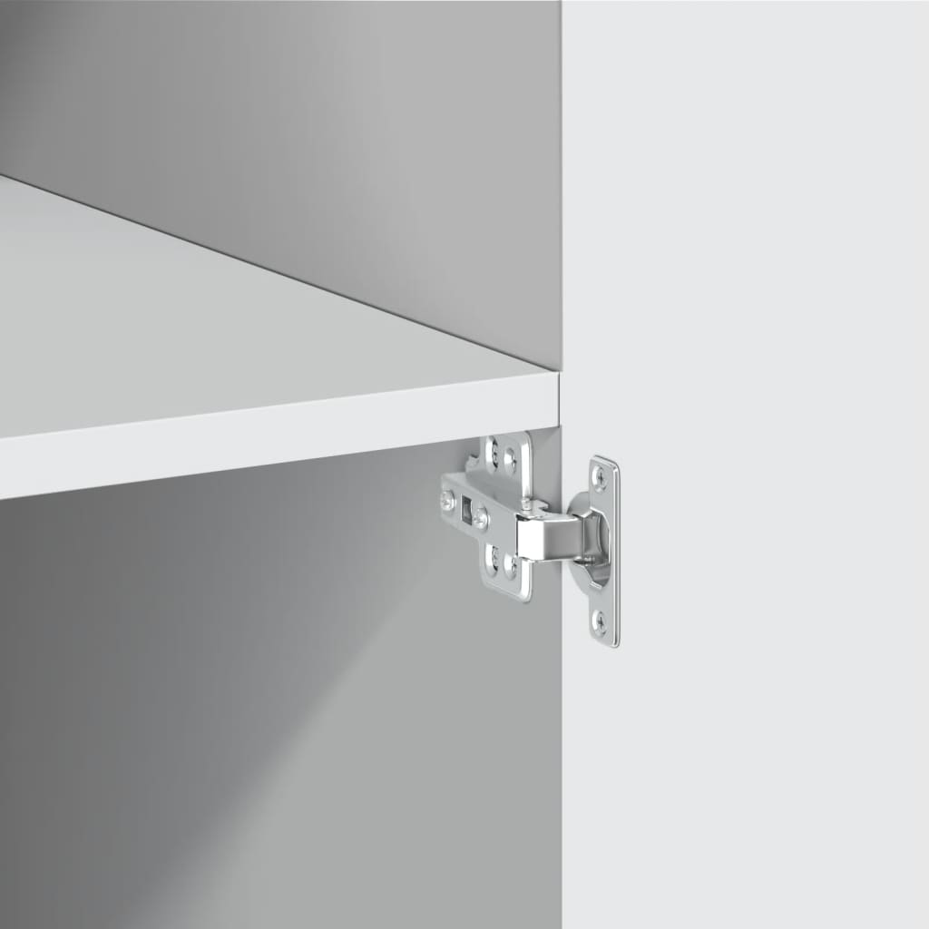 Highboard White 80x42.5x249 cm Engineered Wood