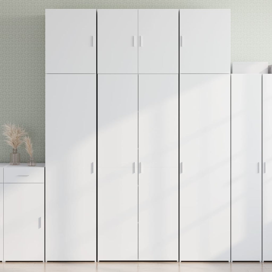Highboard White 80x42,5x249 cm Engineered Wood