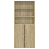 Highboard Sonoma Oak 80x42.5x185 cm Engineered Wood - Side View