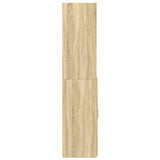 Highboard Sonoma Oak 80x42.5x185 cm Engineered Wood - 45-Degree Angle