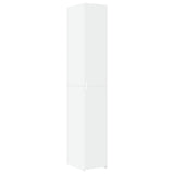 Highboard White 30x42.5x185 cm Engineered Wood - Front View