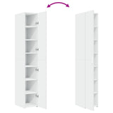 Highboard White 30x42.5x185 cm Engineered Wood