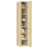 Highboard Sonoma Oak 30x42.5x185 cm Engineered Wood - Side View