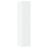 Highboard White 40x42.5x185 cm Engineered Wood - Front View