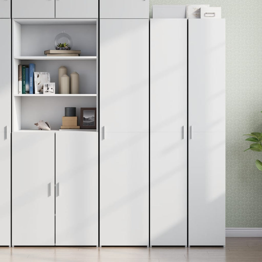 Highboard White 40x42.5x185 cm Engineered Wood