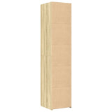 Highboard Sonoma Oak 40x42.5x185 cm Engineered Wood - Rear View