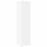 Highboard White 45x42.5x185 cm Engineered Wood - Front View