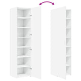 Highboard White 45x42.5x185 cm Engineered Wood - Low Angle