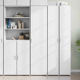 Highboard White 45x42.5x185 cm Engineered Wood