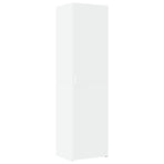 Highboard White 50x42.5x185 cm Engineered Wood
