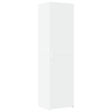 Highboard White 50x42.5x185 cm Engineered Wood - Front View