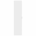 Highboard White 50x42.5x185 cm Engineered Wood