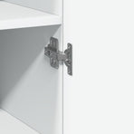 Highboard White 50x42.5x185 cm Engineered Wood