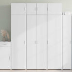 Highboard White 70x42.5x185 cm Engineered Wood