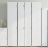 Highboard White 70x42.5x185 cm Engineered Wood