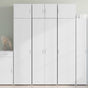 Highboard White 70x42.5x185 cm Engineered Wood