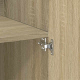 Highboard Sonoma Oak 70x42.5x185 cm Engineered Wood - Rear View