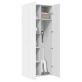 Highboard White 70x42.5x185 cm Engineered Wood