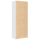 Highboard White 70x42.5x185 cm Engineered Wood
