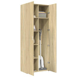 Highboard Sonoma Oak 70x42.5x185 cm Engineered Wood - Side View