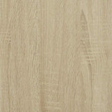 Highboard Sonoma Oak 70x42.5x185 cm Engineered Wood - Low Angle