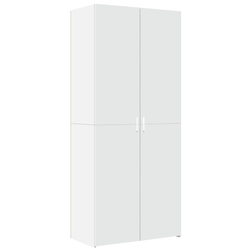 Highboard White 80x42.5x185 cm Engineered Wood