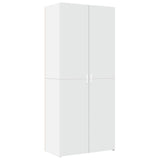Highboard White 80x42.5x185 cm Engineered Wood