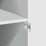 Highboard White 80x42.5x185 cm Engineered Wood