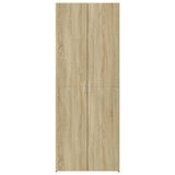 Highboard Sonoma Oak 80x42.5x185 cm Engineered Wood - Side View