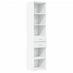 Highboard White 40x42.5x185 cm Engineered Wood