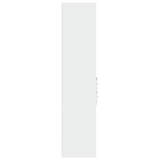 Highboard White 40x42.5x185 cm Engineered Wood - 45-Degree Angle