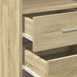 Highboard Sonoma Oak 40x42.5x185 cm Engineered Wood - Close-Up Angle