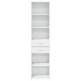 Highboard White 45x42.5x185 cm Engineered Wood - Top-Down View