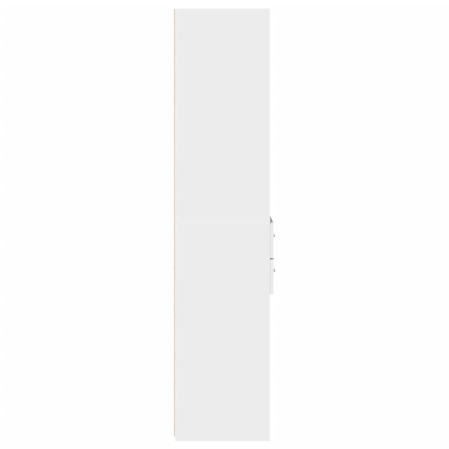 Highboard White 45x42.5x185 cm Engineered Wood