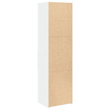 Highboard White 50x42.5x185 cm Engineered Wood - Rear View