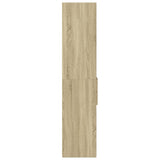 Highboard Sonoma Oak 50x42.5x185 cm Engineered Wood - 45-Degree Angle