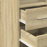 Highboard Sonoma Oak 50x42.5x185 cm Engineered Wood - Close-Up Angle