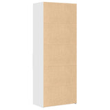 Highboard White 70x42.5x185 cm Engineered Wood - Rear View