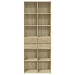 Highboard Sonoma Oak 70x42.5x185 cm Engineered Wood