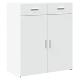 Sideboard White 80x42.5x93 cm Engineered Wood - Front View