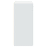 Sideboard White 80x42.5x93 cm Engineered Wood - 45-Degree Angle