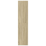 Highboard Sonoma Oak 50x41x185 cm Engineered Wood - 45-Degree Angle