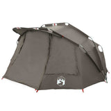 Fishing Tent 5-Person Grey Waterproof - 45-Degree Angle